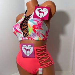 Victoria’s Secret PINK M L 2 Pc Bathing Suit Set